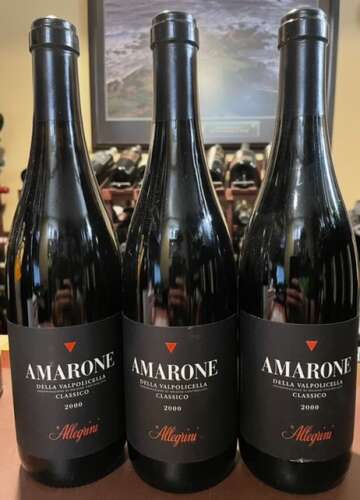 2000 Allegrini Amarone (3 Bottle Lot) - 92 Pts 